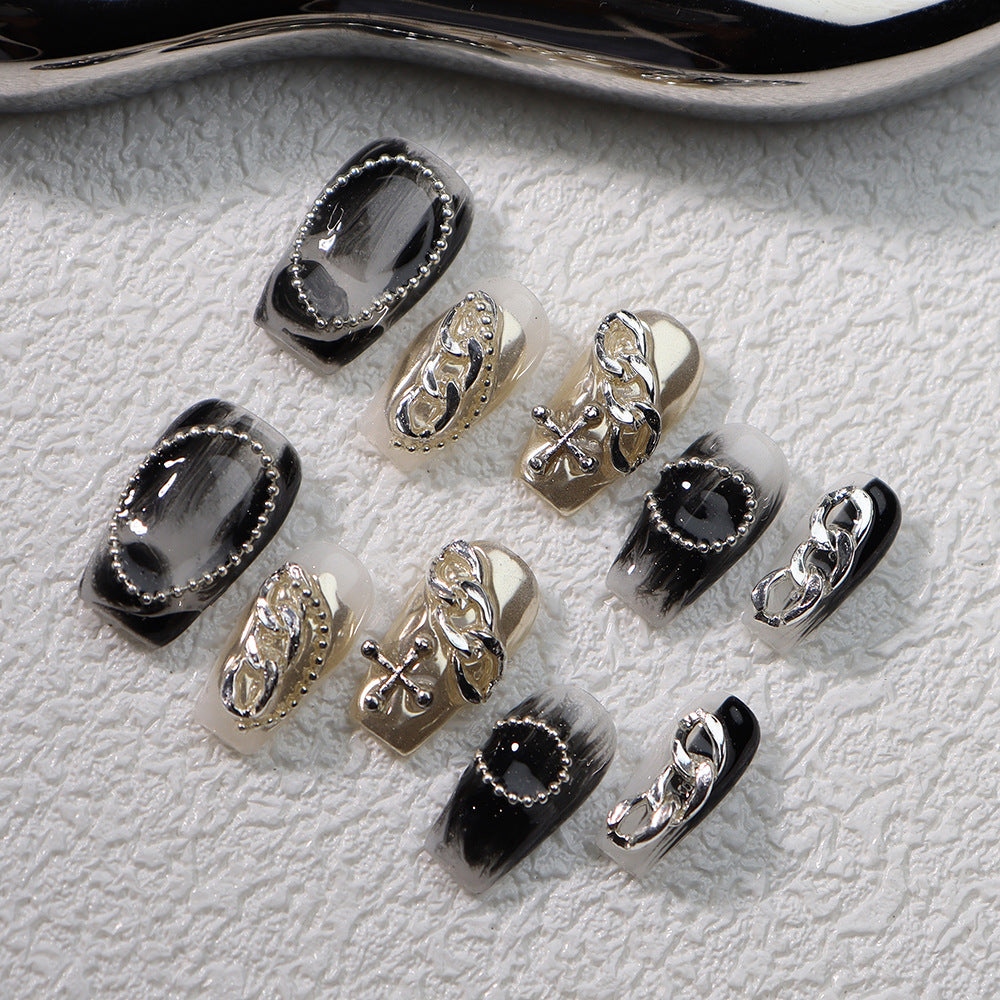 UNIKOO Smudge Gradual Change COFFIN Press-on Nails