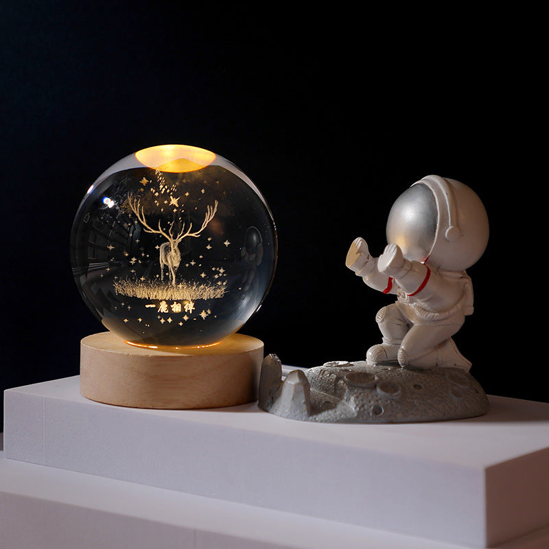 Bedroom Mood Lighting Crystal Ball Night Light LED