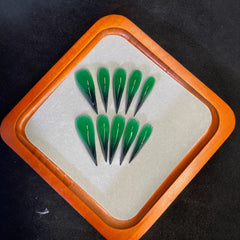 The lotus leaves are green