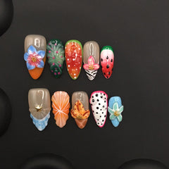 French French Fingertips: Almond Shell French