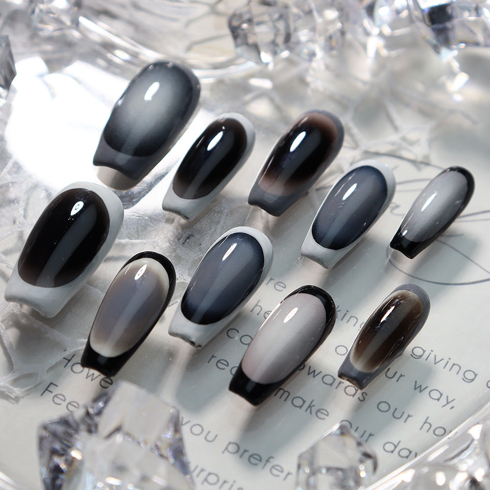 UNIKOO Cool Painted Long Coffin Press-on Nails