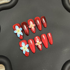 Elegant and beautiful red three-dimensional