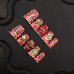 Striped French Exaggerated Cherry Crown