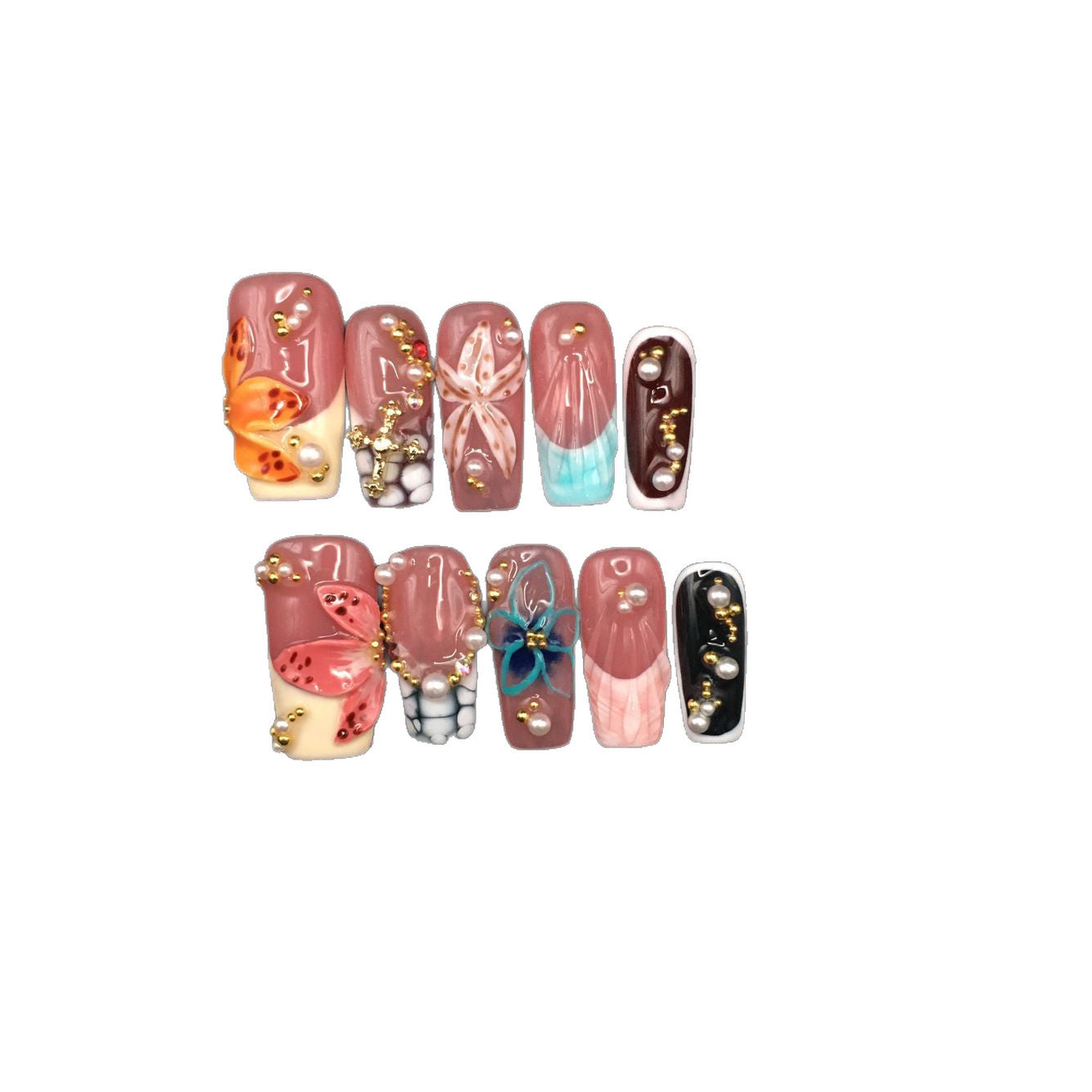 Hand painted colorful