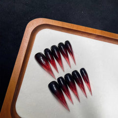 The blood color gradually turned red