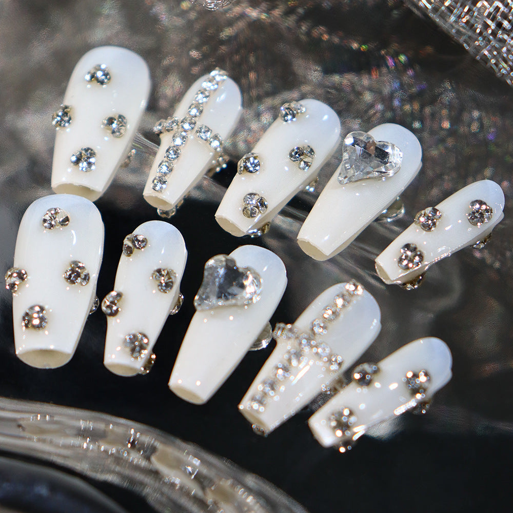 UNIKOO Swarovski Love Press-on Nails