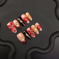 Autumn and winter color three-dimensional engraved piece rose French