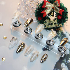 UNIKOO Christmas Punk Almond Press-on Nails