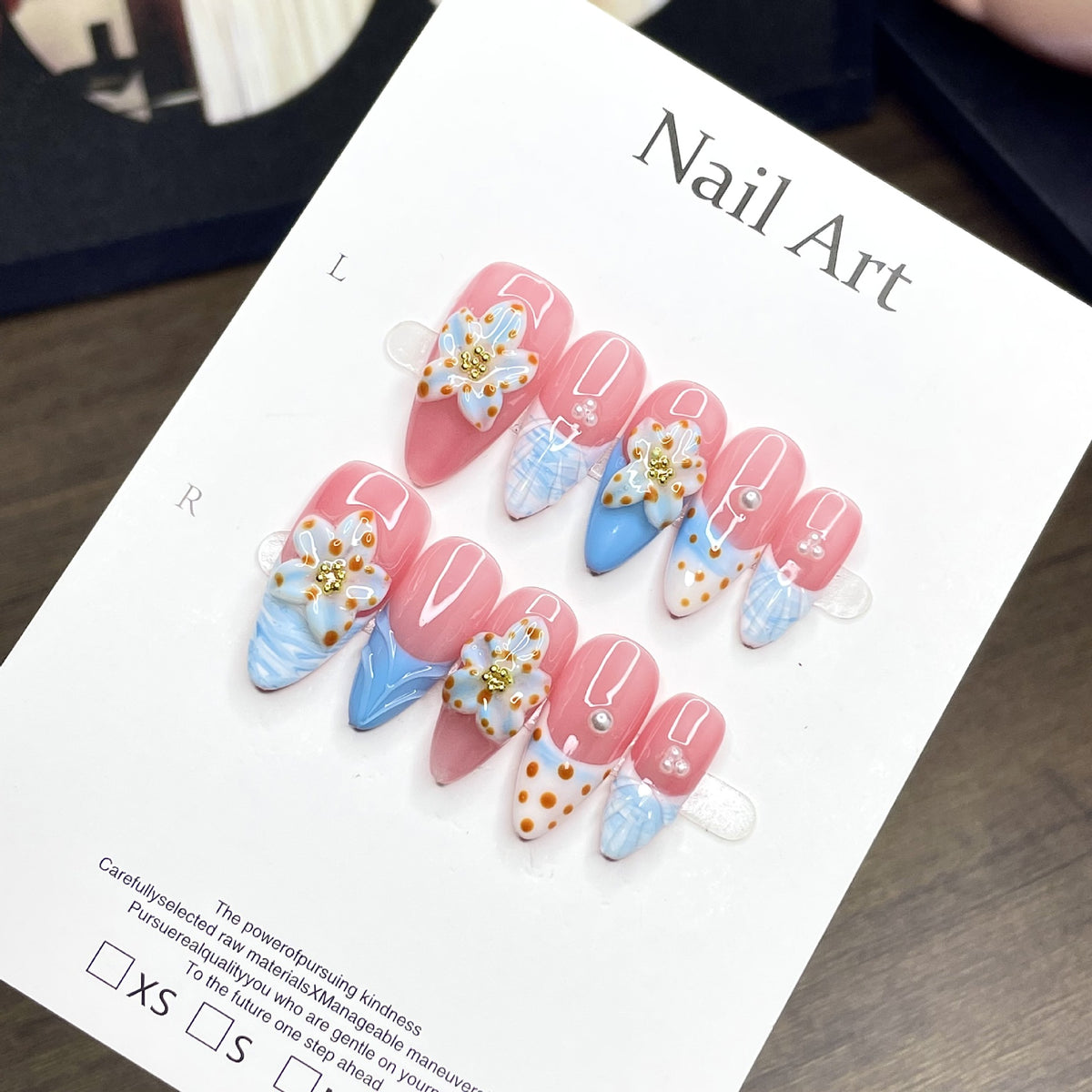 Shallow Bay Flower Sea Nail Art