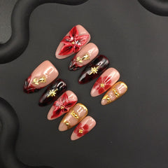 Autumn and winter color three-dimensional engraved piece rose French