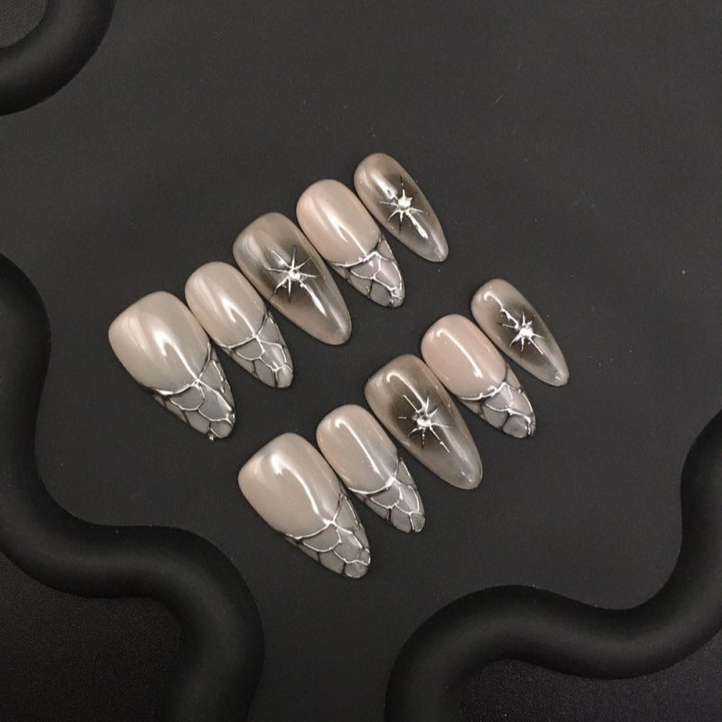 Vintage metallic smudge