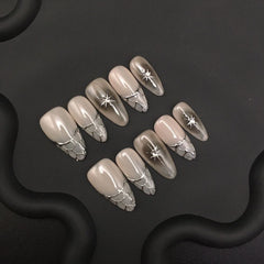 Vintage metallic smudge