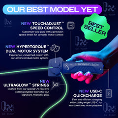 Rope Launcher ZipString Handheld Speed Adjustable Luminous Rope Toy