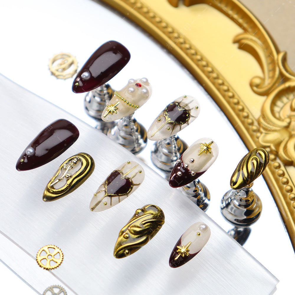 UNIKOO Pearl Irregular Punk Press-on Nails