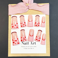 UNIKOO Duckbill Nail Love French PRESS ON NAILS