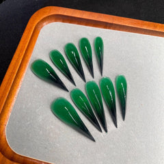The lotus leaves are green