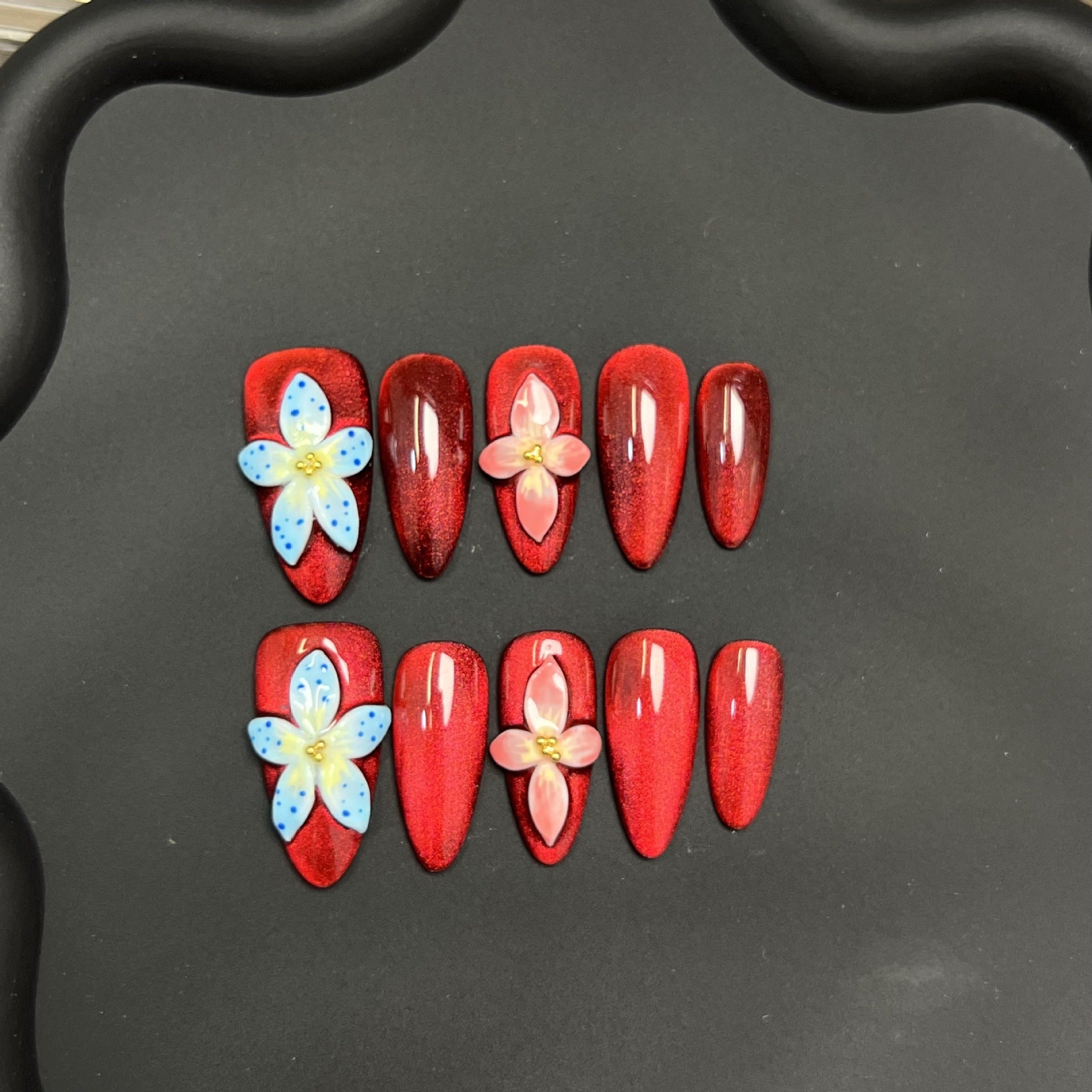Elegant and beautiful red three-dimensional