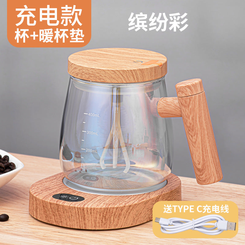 Electric Borosilicate Glass Self-Mixing Mug