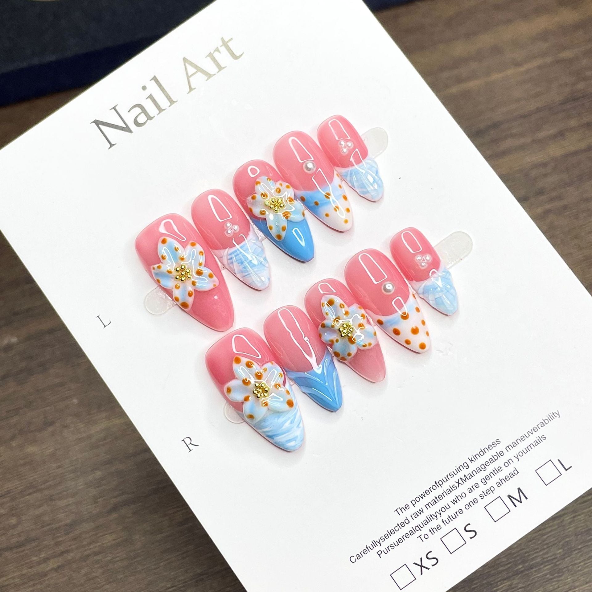Shallow Bay Flower Sea Nail Art