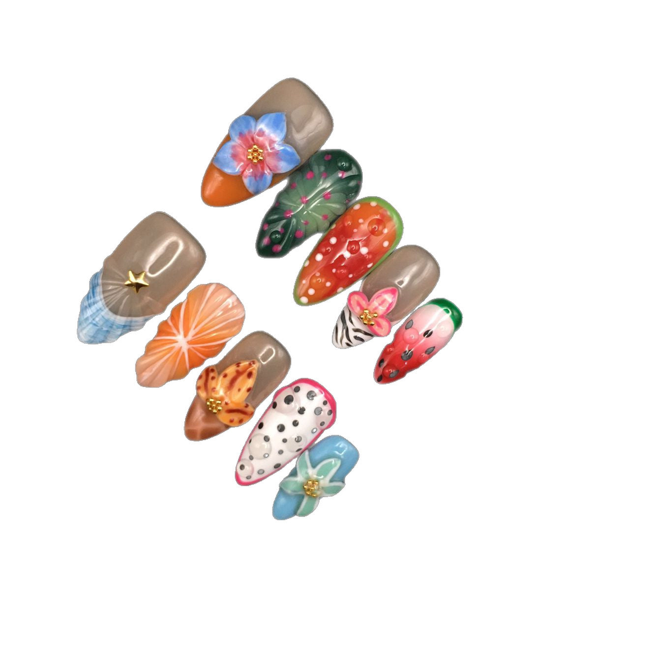 French French Fingertips: Almond Shell French