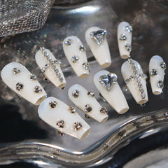 UNIKOO Swarovski Love Press-on Nails