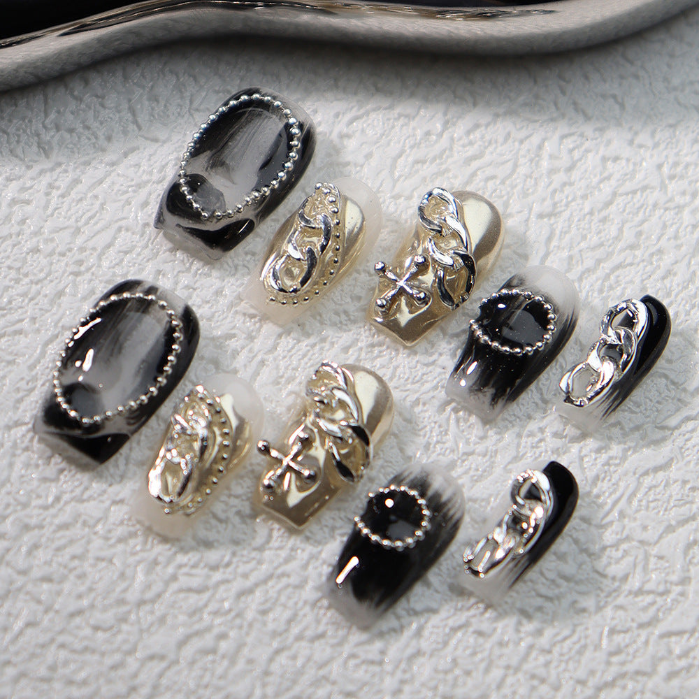 UNIKOO Smudge Gradual Change COFFIN Press-on Nails