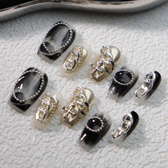 UNIKOO Smudge Gradual Change COFFIN Press-on Nails