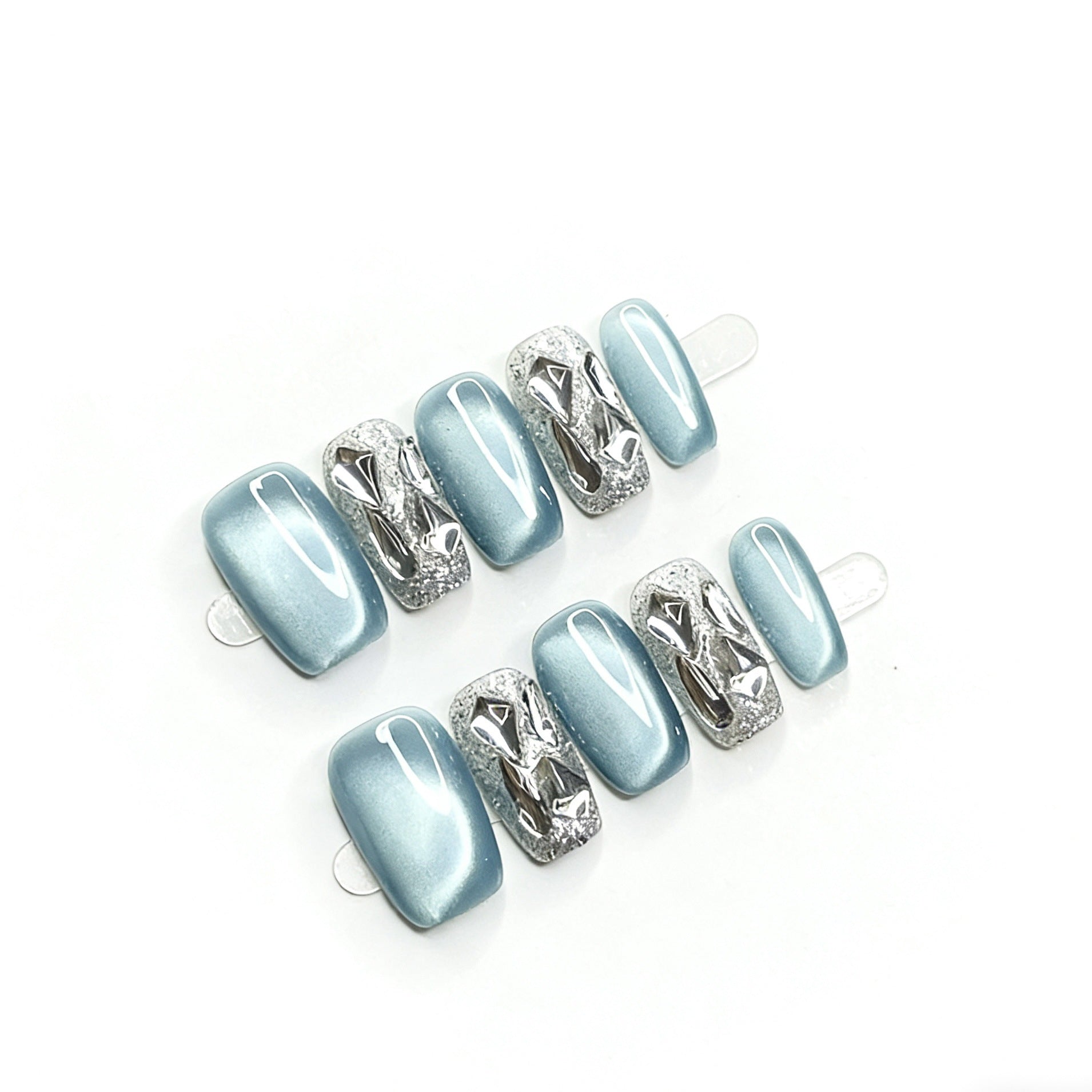 Sea salt crushed diamond manicure