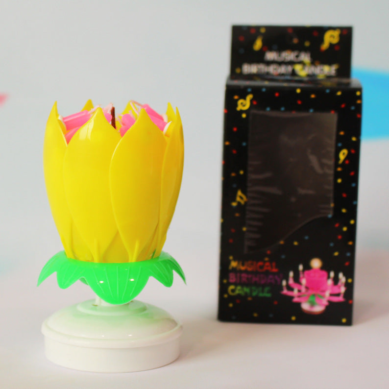 Lotus candle holder magical birthday candle