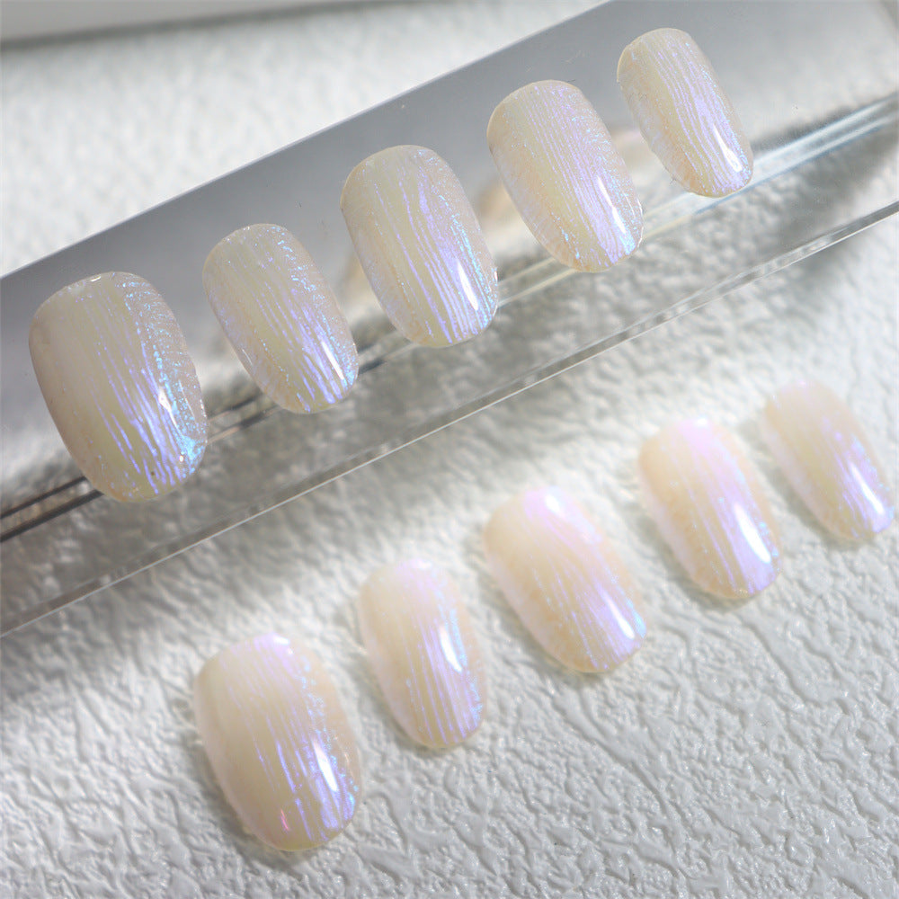 UNIKOO Aurora Short Elliptical Press-on Nails