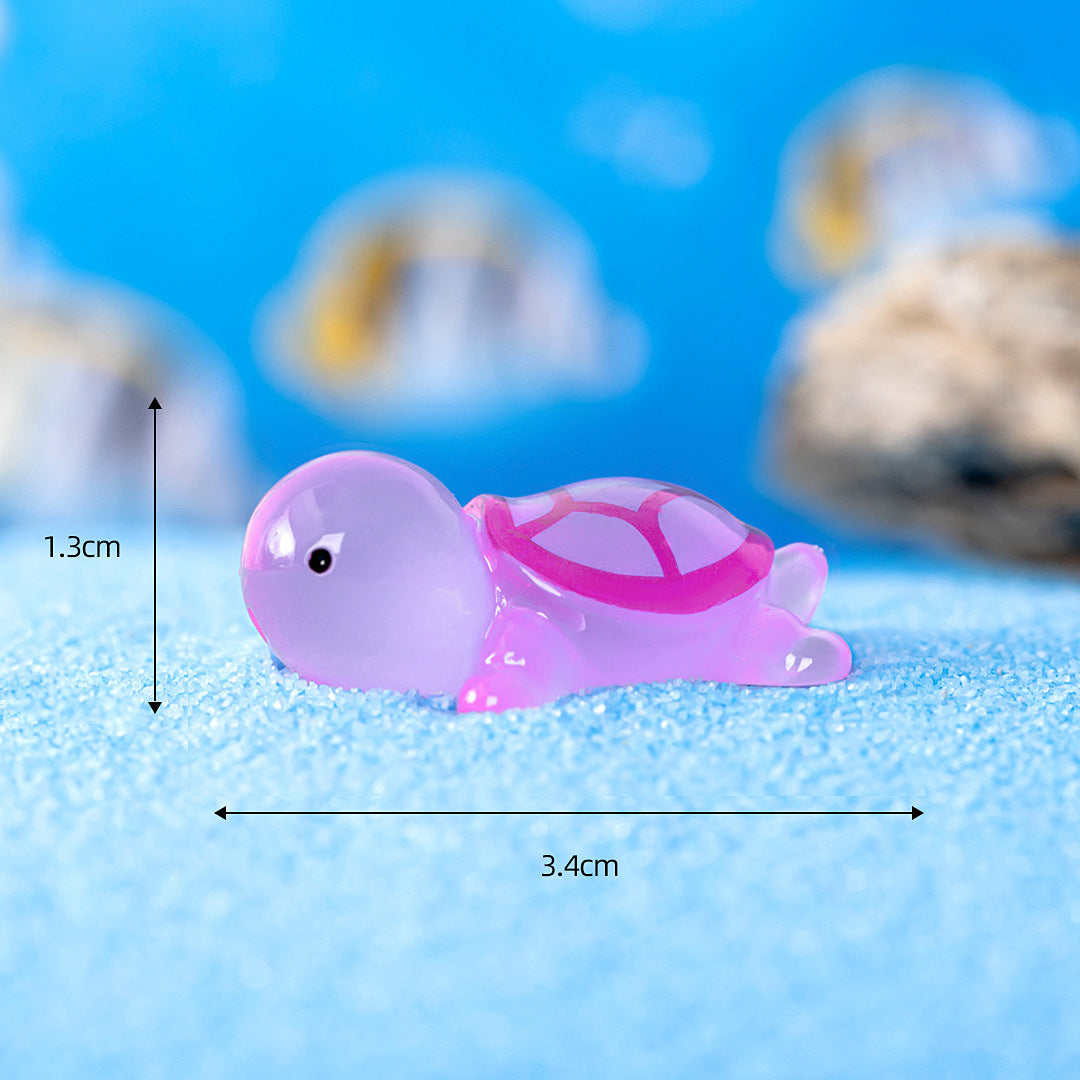 Night Light Turtle Figurine Glow-in-the-dark Toy