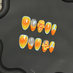 Orange gradually changes the romantic atmosphere of flowers