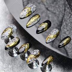 UNIKOO Snake Element Middle Almond Press-on Nails