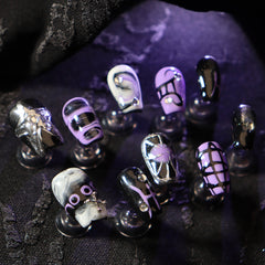 UNIKOO Y2k Halloween Short Press on Nails
