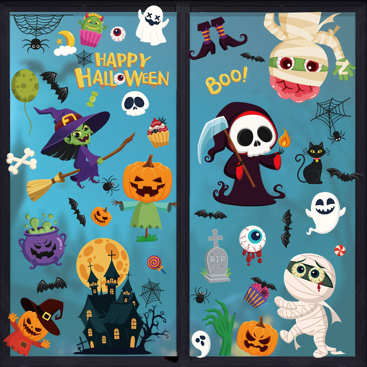 Halloween wall sticker door sticker