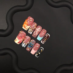 Hand painted colorful