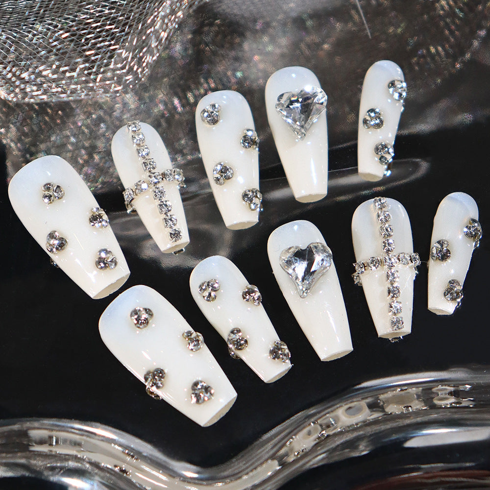 UNIKOO Swarovski Love Press-on Nails
