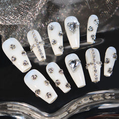UNIKOO Swarovski Love Press-on Nails