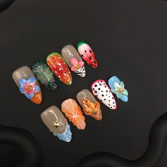 French French Fingertips: Almond Shell French