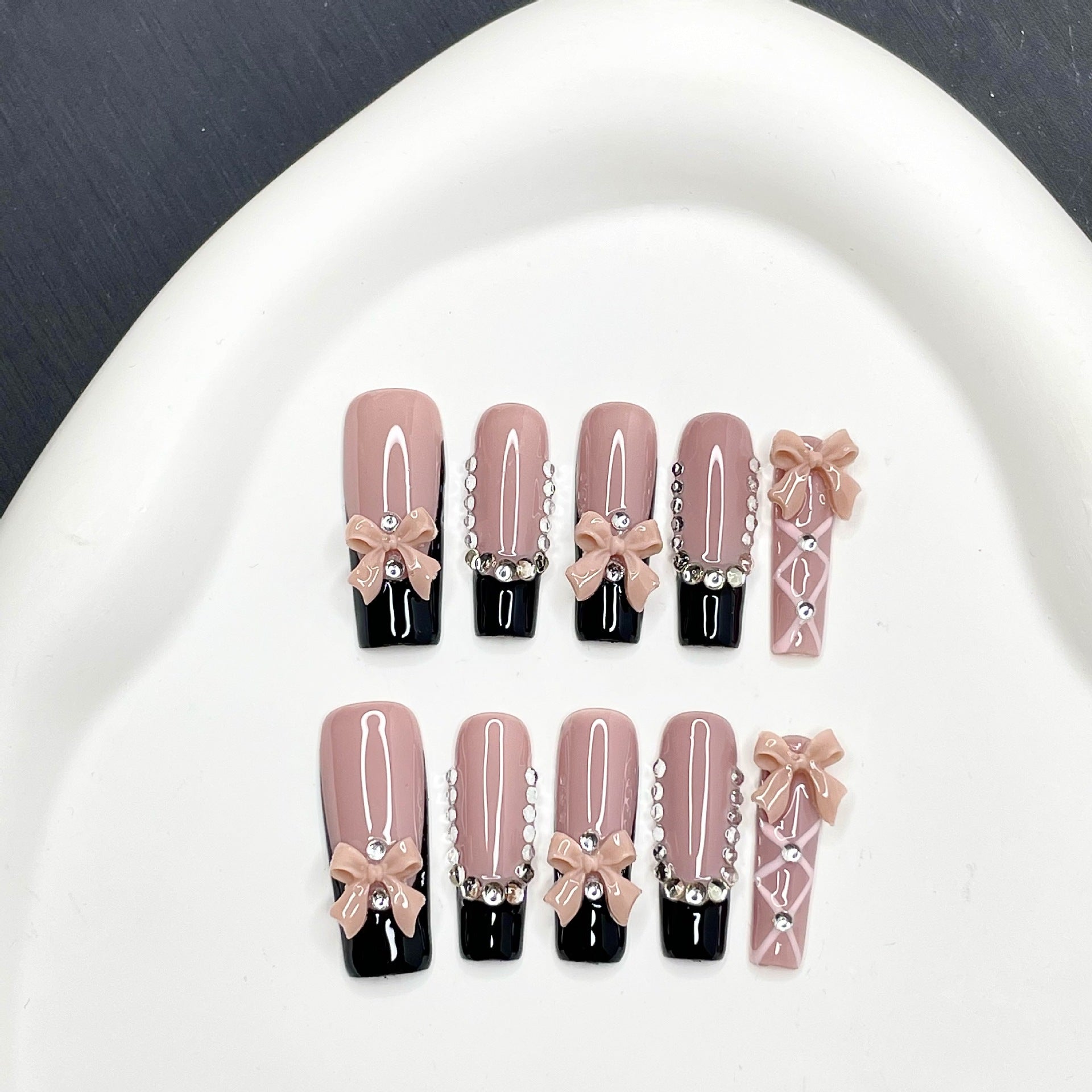 Sweet cool bow black pink bow wear sweet cool ballet style