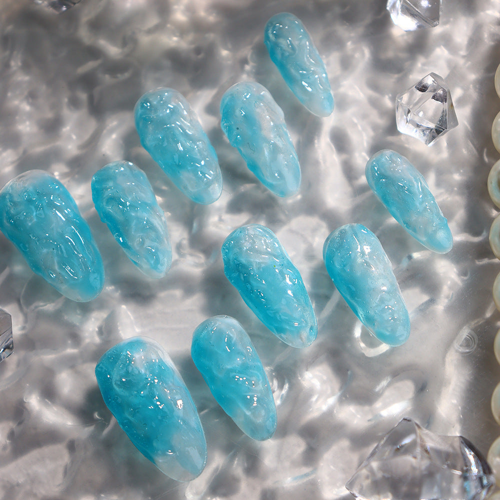 UNIKOO Sparkling Almond PRESS ON NIALS