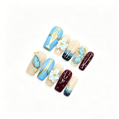 Blue Romantic Retro