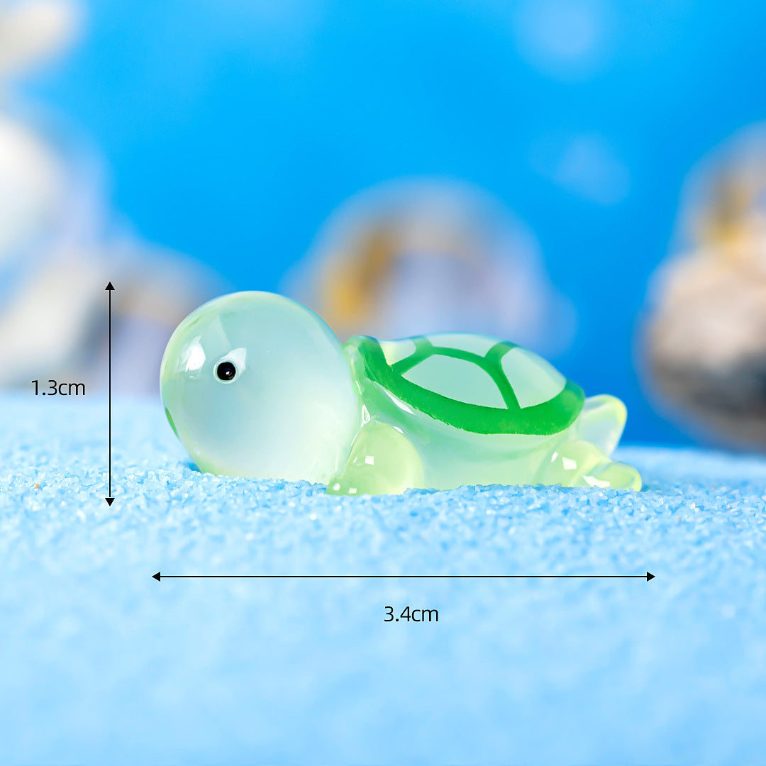 Night Light Turtle Figurine Glow-in-the-dark Toy