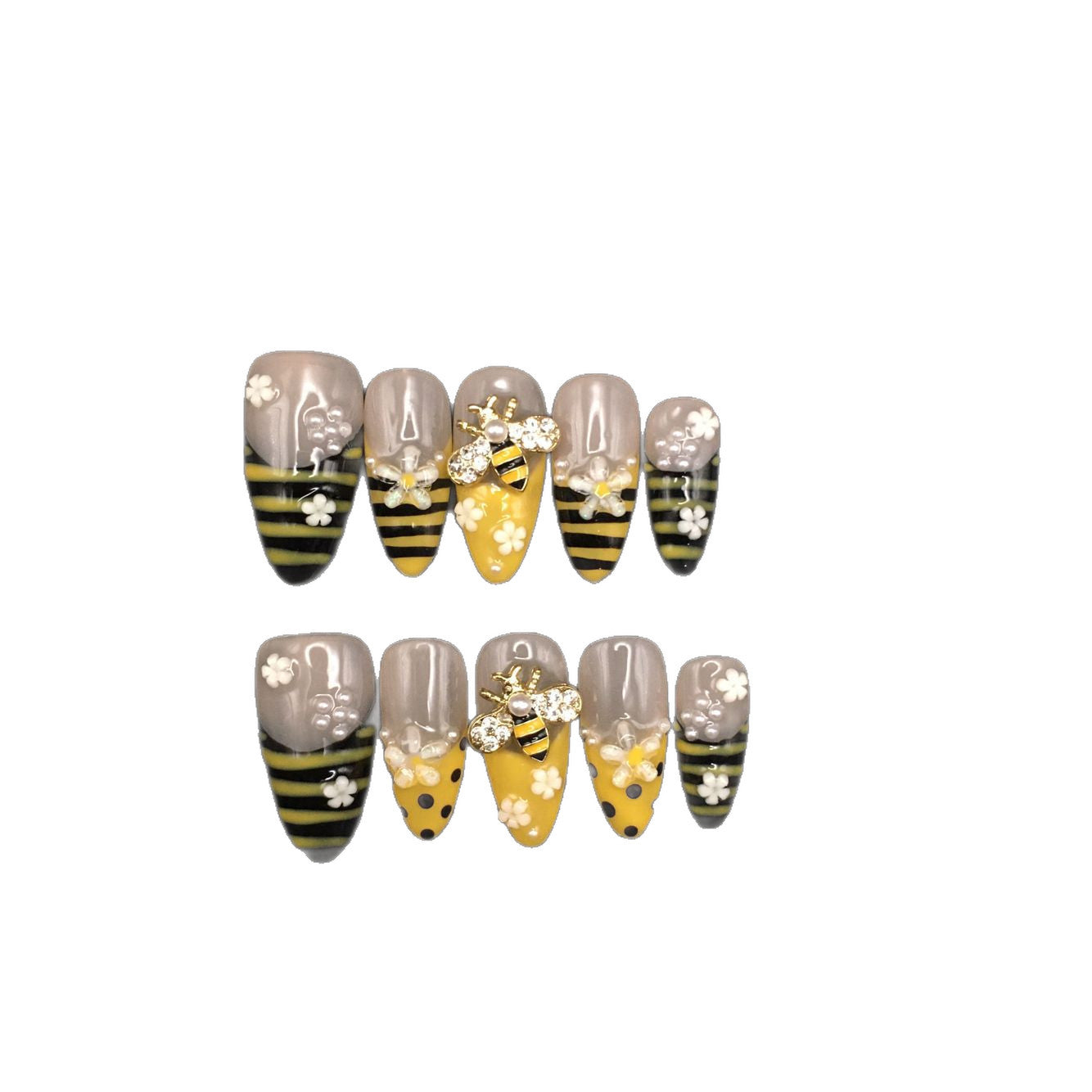 3D engraved French bee color