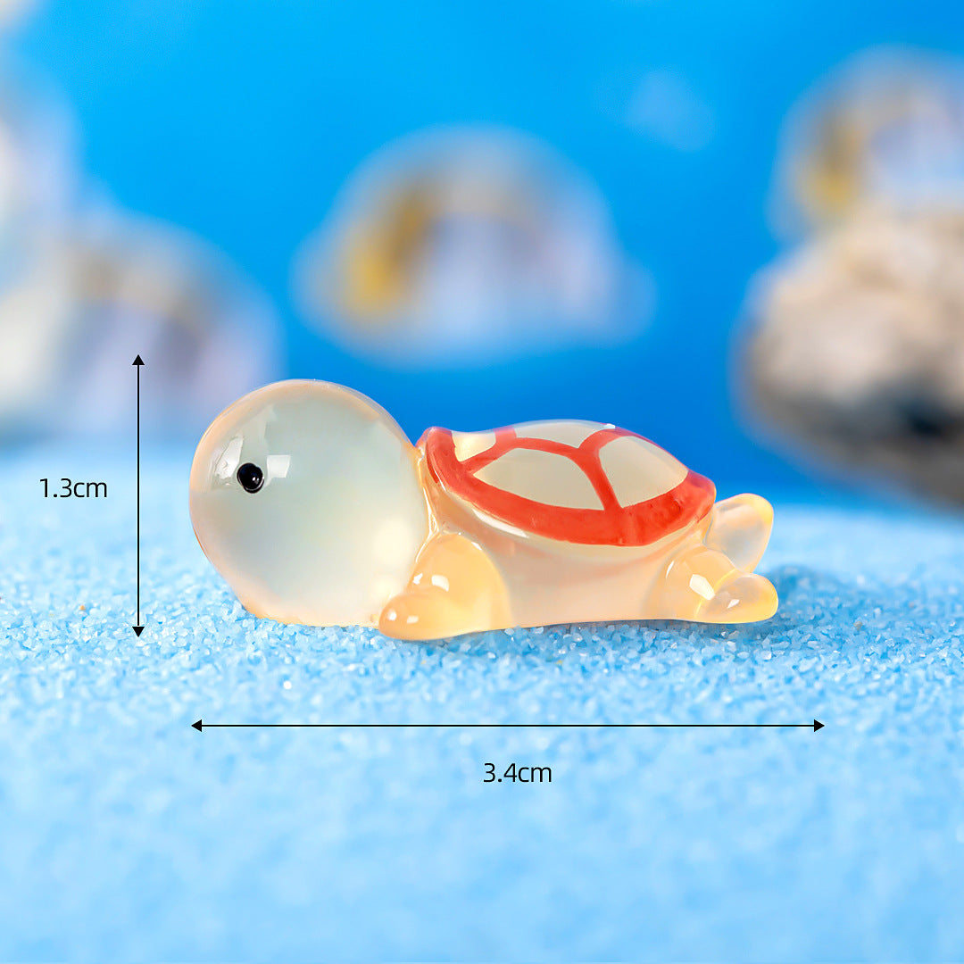 Night Light Turtle Figurine Glow-in-the-dark Toy