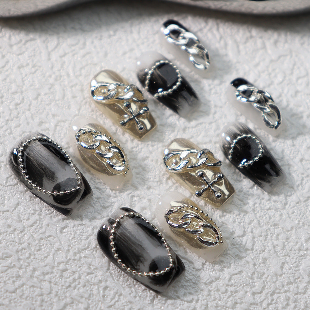 UNIKOO Smudge Gradual Change COFFIN Press-on Nails