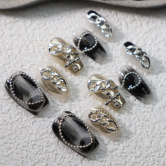 UNIKOO Smudge Gradual Change COFFIN Press-on Nails