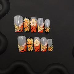 Hand-painted three-dimensional dreamy butterflies