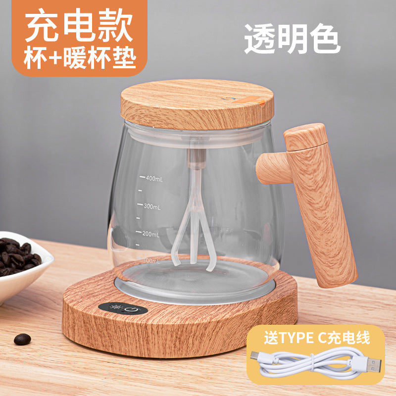 Electric Borosilicate Glass Self-Mixing Mug