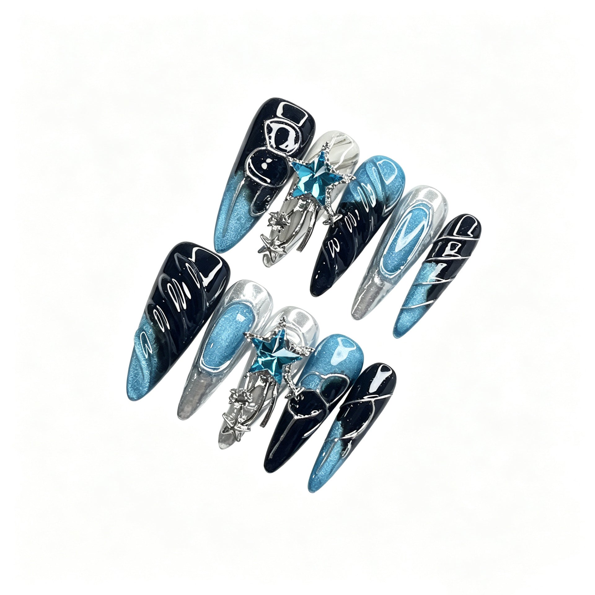Deep Sea Astral Cyber Black and Blue Liquid